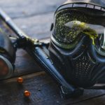 Special,Protective,Mask,For,Playing,Paintball,With,Traces,And,Spot - Milsim Games